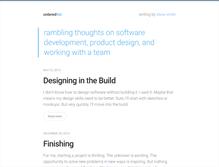 Tablet Screenshot of orderedlist.com